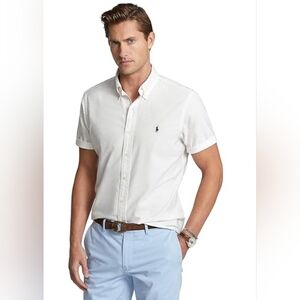 Polo Ralph Lauren Men’s Shirt 2XB White Short Sleeve Stretch Classic Fit NWT
